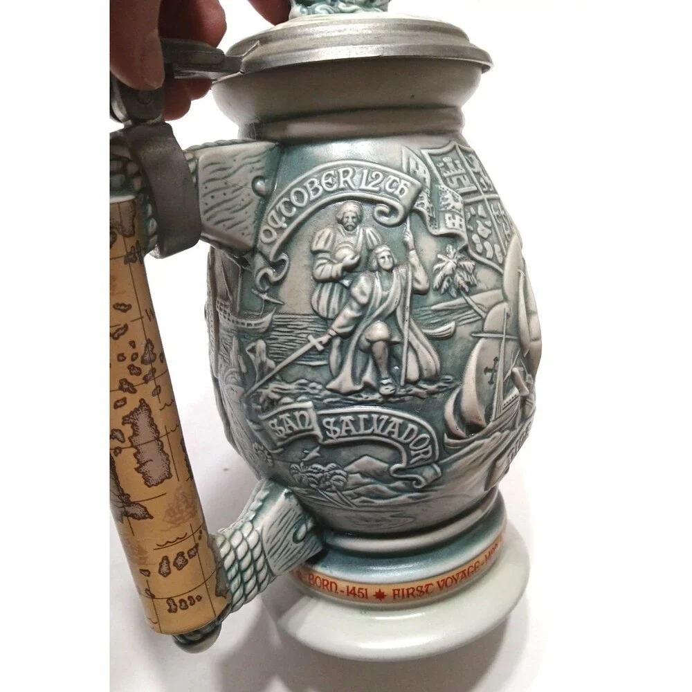 Vintage Avon 1992 Christopher Columbus New World Stein Made in Brazil #88413 - Picture 7 of 15